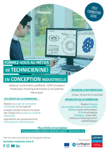 Flyer CQPM Concepteur modelisateur-FPE Technicien Bureau d'Etudes Mécanique_2025